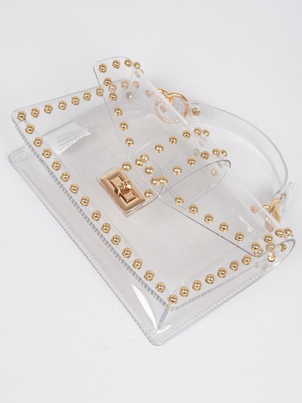 BNWT Brand New Transparent Studded Stadium Bag Cleared Studded Bag - Picture 4 of 6